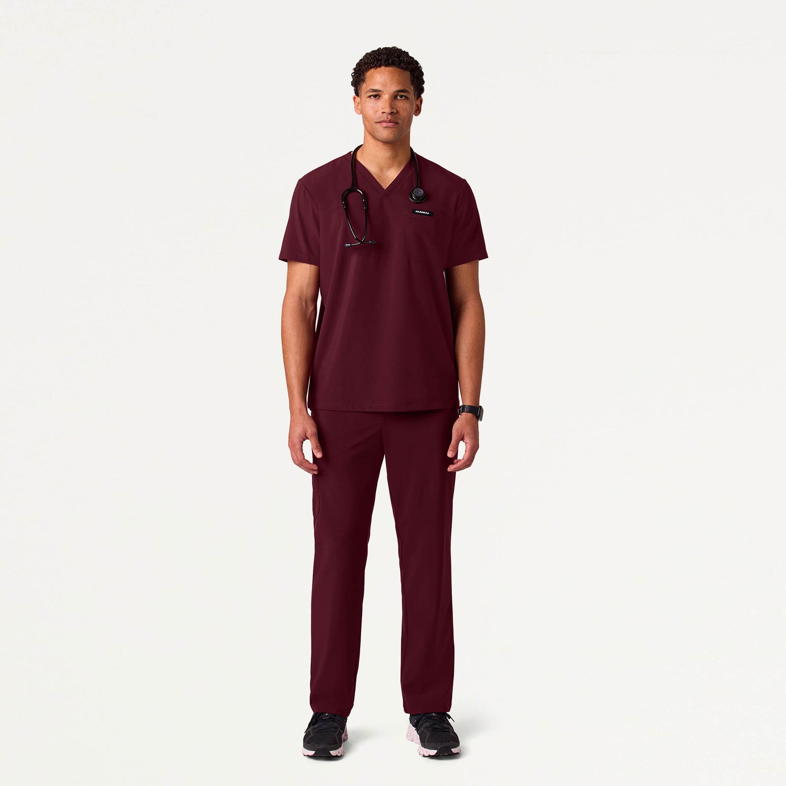 Brooks Straight-Leg Scrub Pant - Burgundy