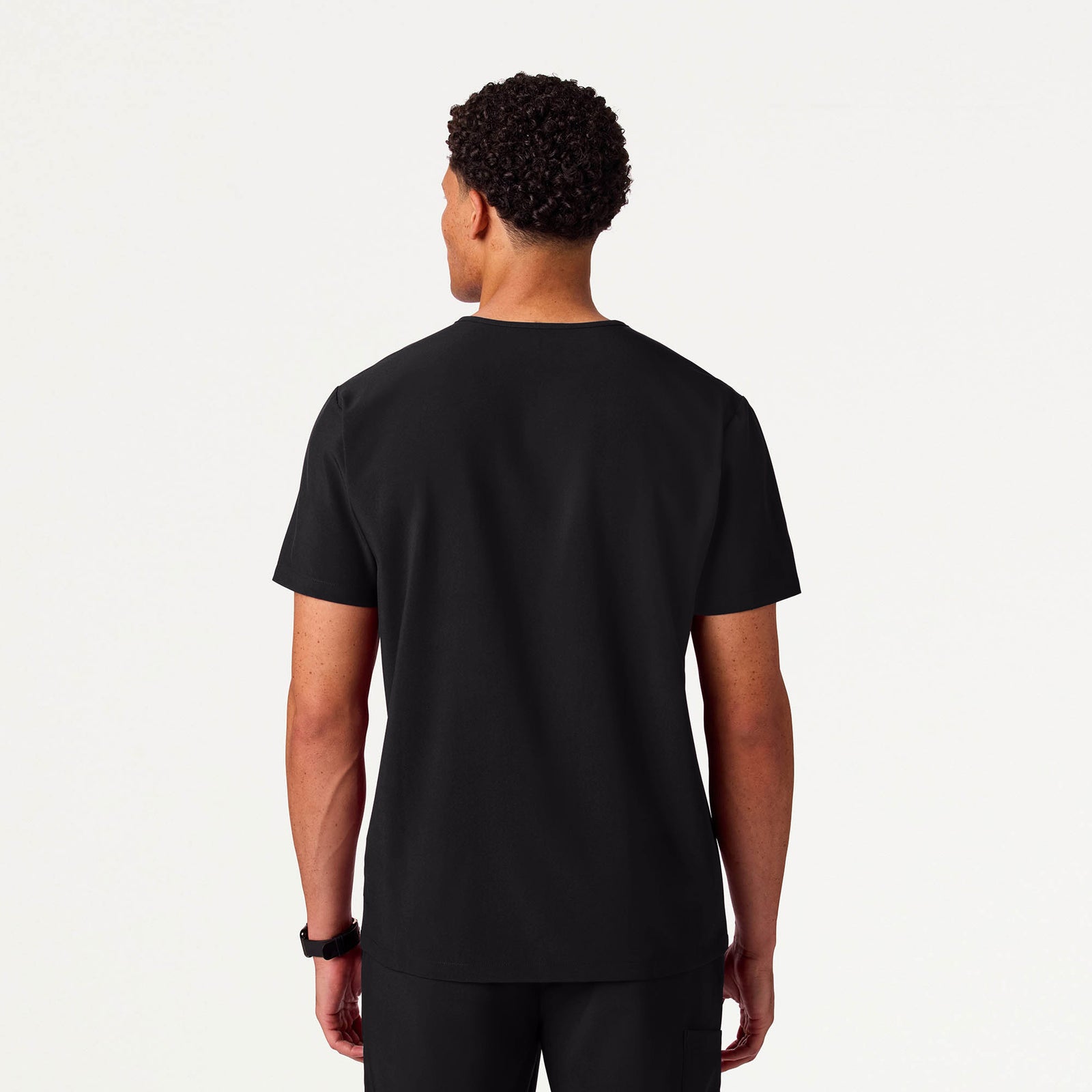 Rhys 1-Pocket Scrub Top - Black