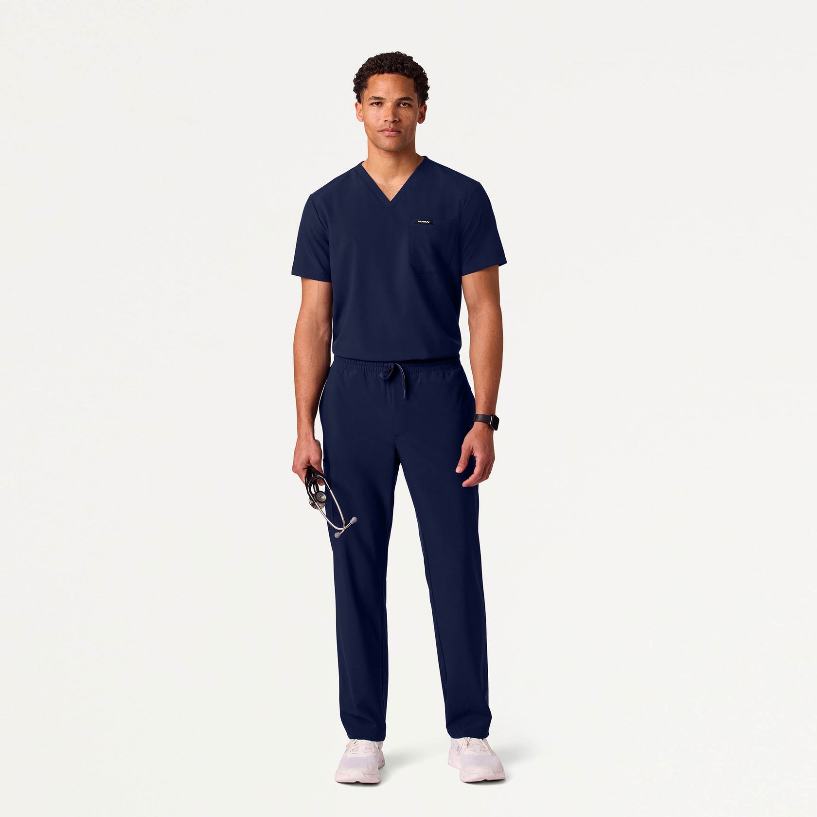 Rhys 1-Pocket Scrub Top - Midnight Navy