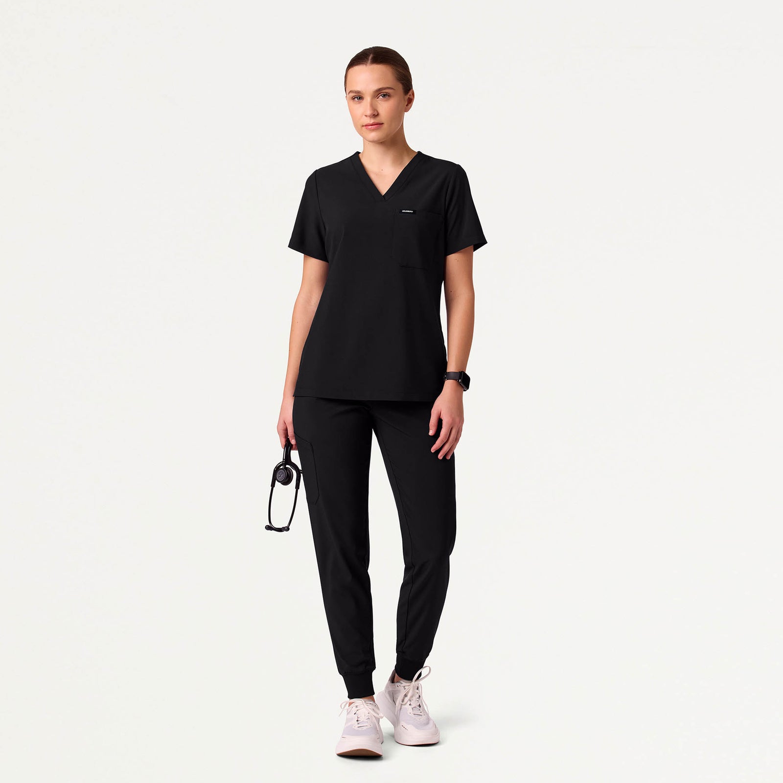 Arden Slim Scrub Jogger - Black
