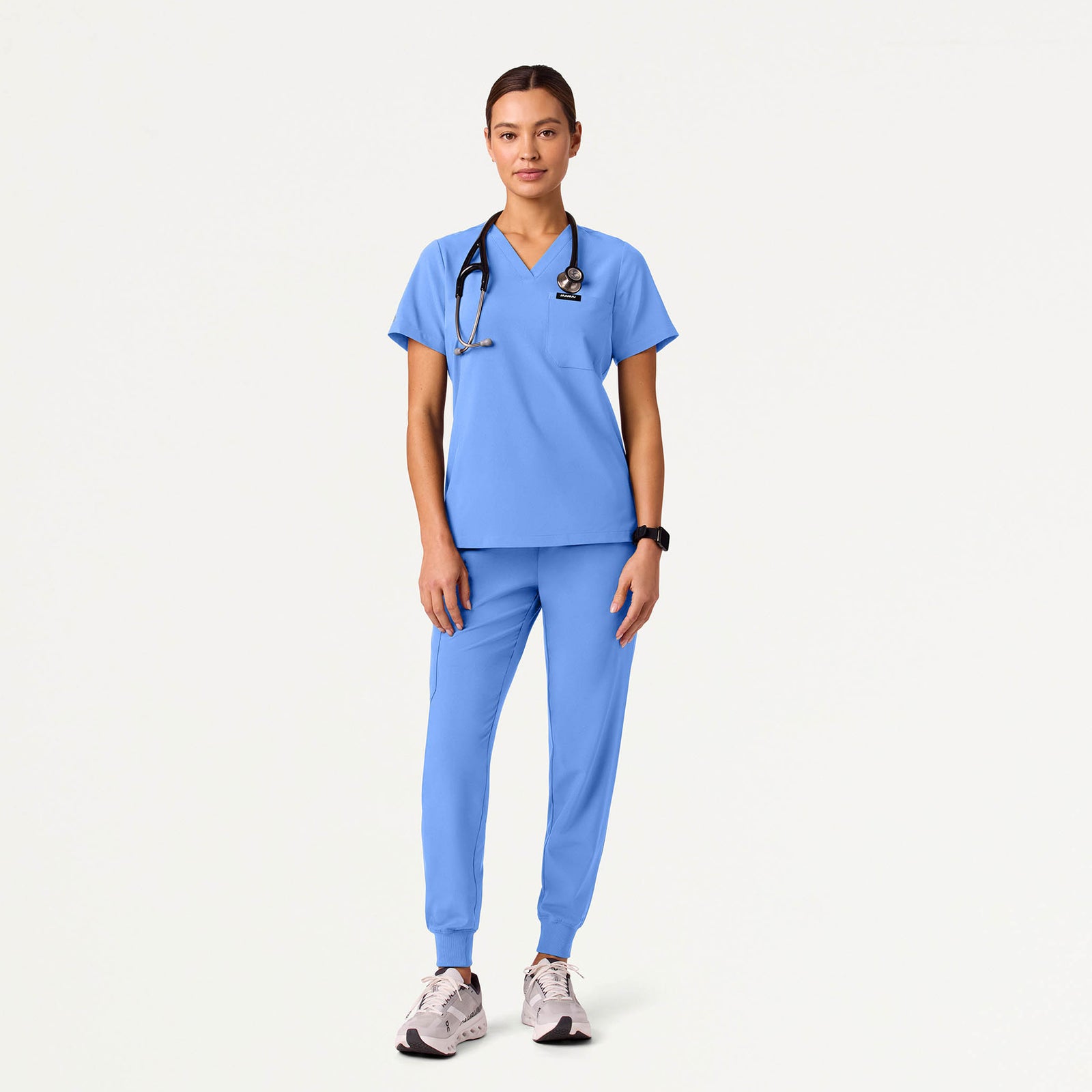 Arden Slim Scrub Jogger - Ceil Blue