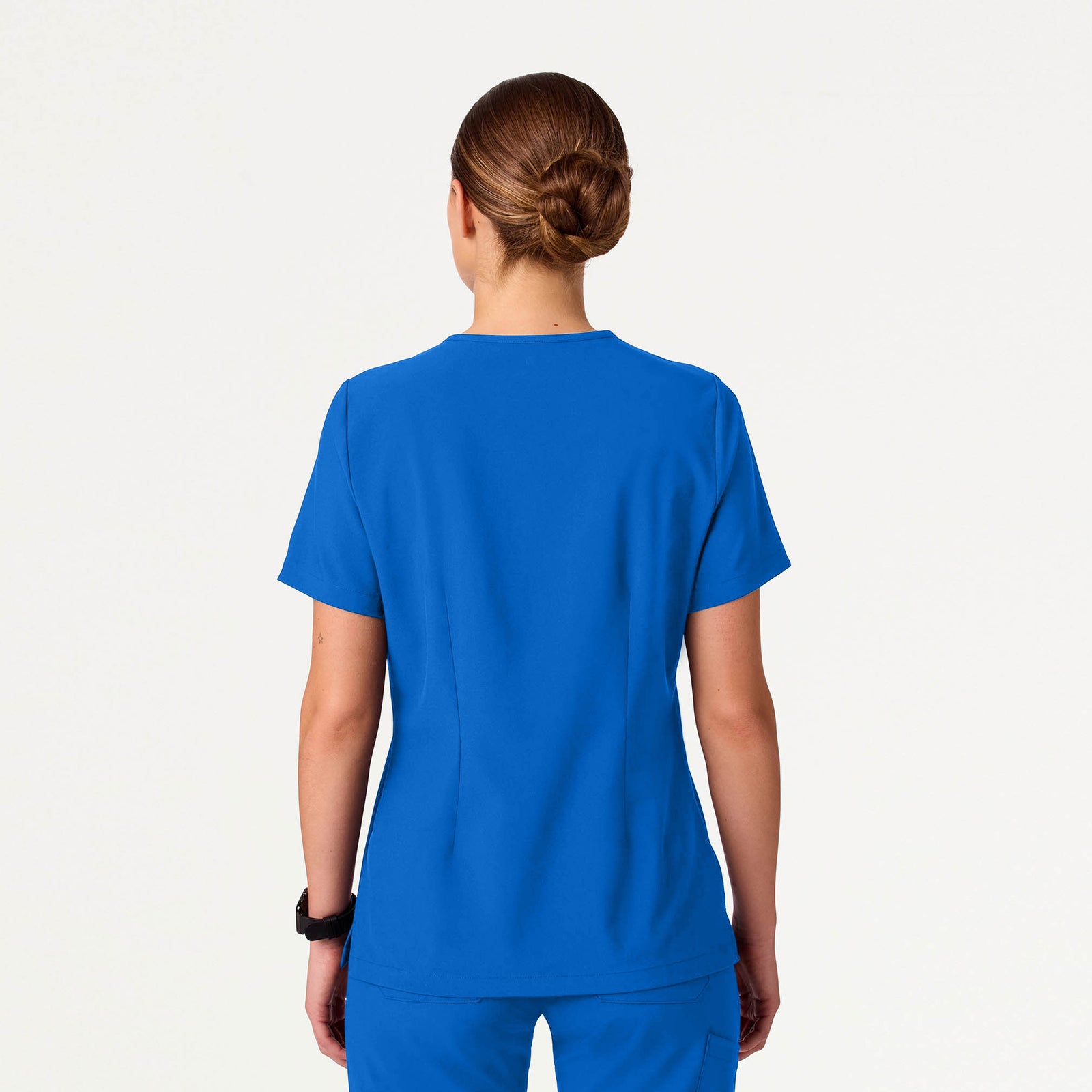 Harlow Slim 1-Pocket Scrub Top - Royal Blue